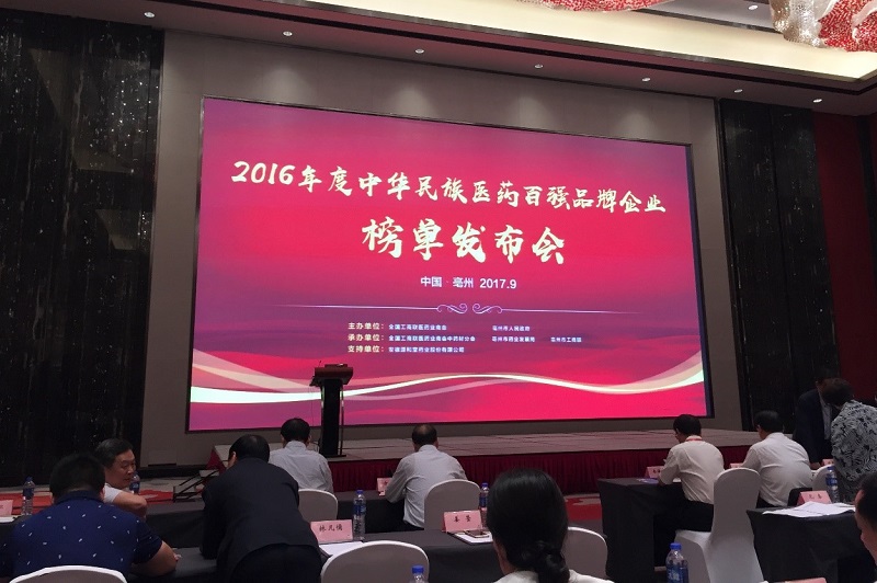 Agin games藥業攜熱毒寧注射液強勢上榜“2016年度中華民族醫藥百強品牌企業”